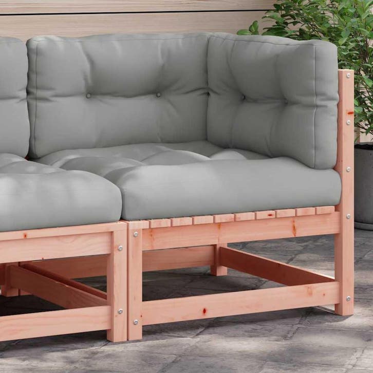 vidaXL Hoekbank met kussens massief douglashout, Tuin en Terras, Tuinsets en Loungesets, Nieuw, Verzenden
