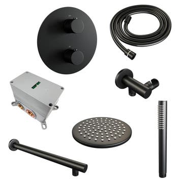 Brauer Black Carving Thermostatische Regendoucheset Inbouw -, Ophalen of Verzenden, Nieuw