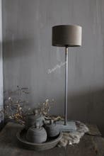 Aura Peeperkorn cilinder kap fluweel taupe 20 x 12 cm, Ophalen of Verzenden, Nieuw