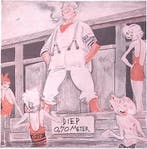 Nederlandse politici bij het zwembad op spotprent (Lithos), Verzenden