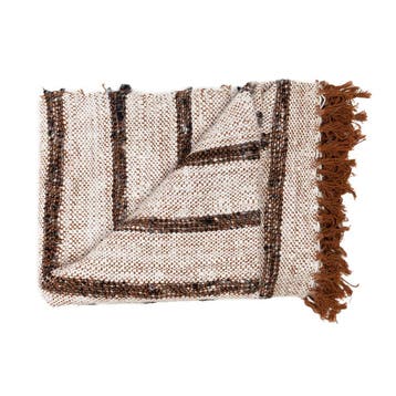 Bazar Bizar Sil Vous Plaid - Bohemian Wit - Kleed - Nieuw, 100 tot 150 cm, Beige, Nieuw, Ophalen of Verzenden