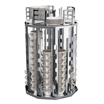 GGM Gastro | Kop- en schoteldispenser - RVS - Ø365mm - |, Verzenden
