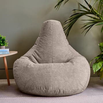 Cloudy Cord Zitzak Stoel - Beige, Verzenden, Nieuw, Beige, Zitzakstoel