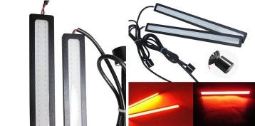 17CM LED - DRL - Rood - 12 volt, Ophalen of Verzenden
