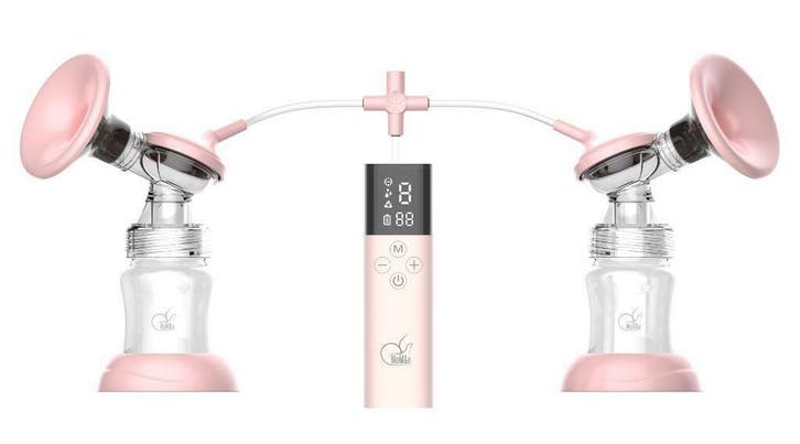 MoM&E  Dubbele elektrische  borstkolf € 92.50.-, Kinderen en Baby's, Babyvoeding en Toebehoren, Borstkolf, Nieuw, Verzenden
