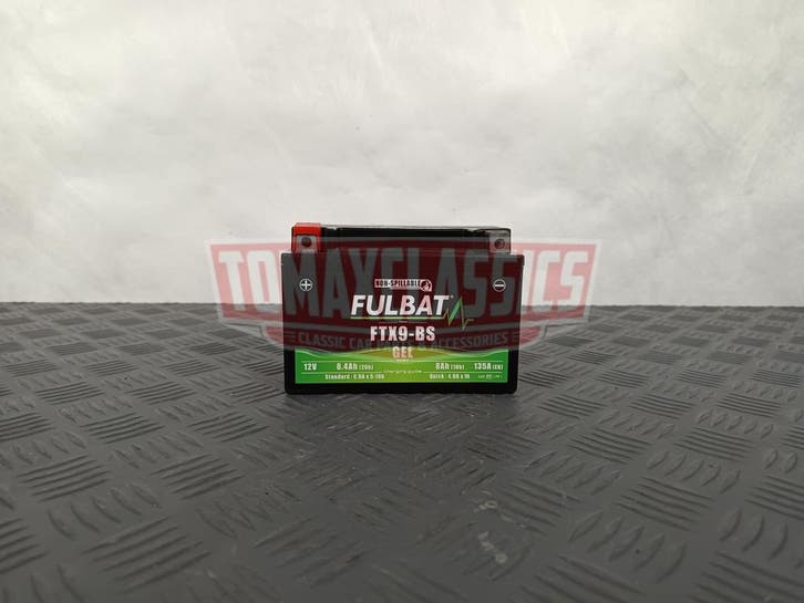 FULBAT FTX9-BS Gel Motorfietsaccu 12V 8Ah, Motoren, Onderdelen | Merk-onafhankelijk, Nieuw, Ophalen of Verzenden