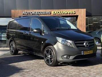 Zakelijke Lease |  Mercedes-Benz Vito 111 CDI Lang, Stof, Gebruikt, Euro 6, Zwart