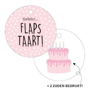 3x Cadeaulabel Gefelici Flaptaart (Per 3 stuks), Ophalen of Verzenden, Nieuw