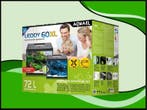 Aquael Leddy 60 XL DAY&NIGHT - zwart aquarium, Dieren en Toebehoren, Vissen | Aquaria en Toebehoren, Verzenden, Nieuw