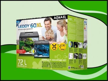 Aquael Leddy 60 XL DAY&NIGHT - zwart aquarium, Verzenden, Nieuw