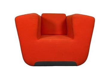 Gebruikt Moooi Unkle Fauteuil XXL Oranje Gebruikt, Huis en Inrichting, Ophalen of Verzenden, Gebruikt
