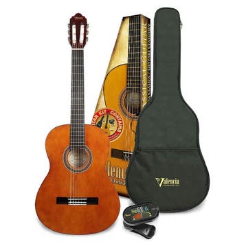Valencia VC104K klassieke gitaar pakket: 4/4 gitaar met, Muziek en Instrumenten, Ophalen of Verzenden, Nieuw