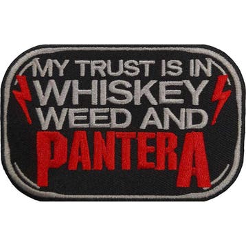 Pantera - Whiskey - Patch officiële merchandise, Ophalen of Verzenden, Nieuw, Kleding