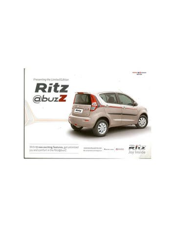 2014 MARUTI SUZUKI RITZ SHEET ENGELS, Nieuw, Author