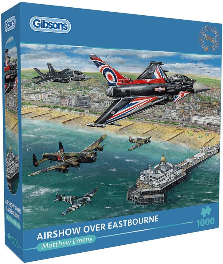 Matthew Emeny - Airshow Over Eastbourne Puzzel (1000, Hobby en Vrije tijd, Denksport en Puzzels, Nieuw, Verzenden