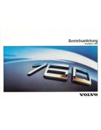 1988 VOLVO 760 INSTRUCTIEBOEKJE DUITS