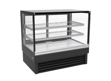 Combisteel Koelvitrine | 257L | Zwart | +2°c/+8°c | 3 Niveau, Witgoed en Apparatuur, Ophalen of Verzenden, Nieuw