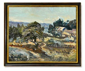 Roland Ladwig (1935–2014) - Baum und Gehöft bei Ménerbes, Antiek en Kunst