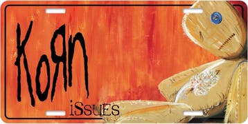 Korn Issues - USA Nummerplaat officiële merchandise, Verzamelen, Ophalen of Verzenden, Nieuw, Poster, Artwork of Schilderij