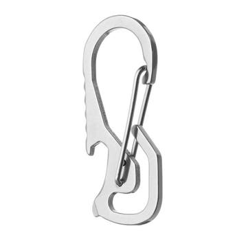 Karabijnhaak / sleutelhanger met fles opener - Zilver, Ophalen of Verzenden, Nieuw, Overige typen