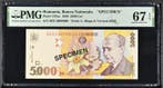 Roemenië. - 5000 Lei - 1998 - Specimen - Pick 107as (Zonder
