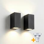 2 Stuks | Wandlamp / muurlamp / buitenlamp | Incl. 4x, Ophalen of Verzenden, Nieuw, Modern