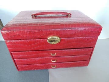 Davidts - Grand coffret à bijoux très élégant et raffiné en