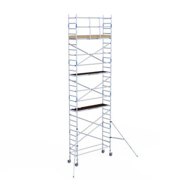 ALX rolsteiger 75 x 9,2m WH met voorloopleuning, Doe-het-zelf en Verbouw, Steigers, Verzenden, Nieuw, Rolsteiger of Kamersteiger