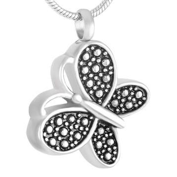 Assieraad, ashanger Vlinder zilver met strass, Nieuw, Zilver, Overige materialen, Met strass