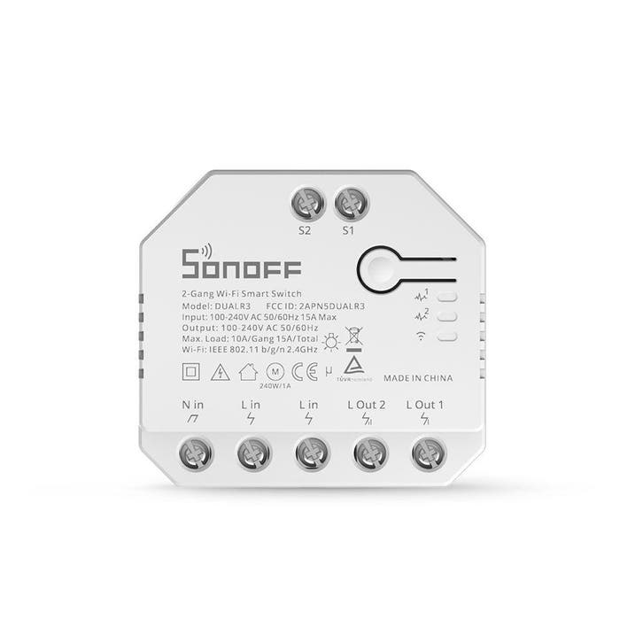 SONOFF DUALR3 slimme rolluikschakelaar - wifi, Hobby en Vrije tijd, Elektronica-componenten, Verzenden