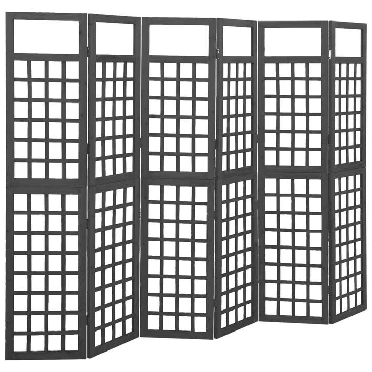 vidaXL Kamerscherm/trellis met 6 panelen 242,5x180 cm, Huis en Inrichting, Woonaccessoires | Kamerschermen, Nieuw, Verzenden
