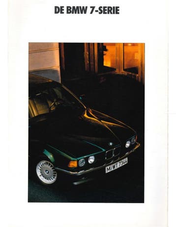 1991 BMW 7 SERIE BROCHURE NEDERLANDS, Nieuw, BMW, Author