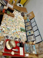 Wereld - Argento Albanië en verzameling postzegels, Gestempeld