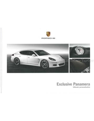 2015 PORSCHE PANAMERA EXCLUSIVE HARDCOVER BROCHURE ENGELS, Nieuw, Porsche, Author