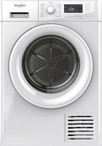 Whirlpool Ftbem118x2 - Warmtepompdroger - 8 kg - FreshCare+, Ophalen of Verzenden, Zo goed als nieuw, Voorlader, 85 tot 90 cm