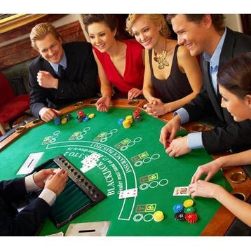 Pokertafel Blackjack tafel huren! All-in verhuur, Ophalen of Verzenden, Nieuw, Verjaardag