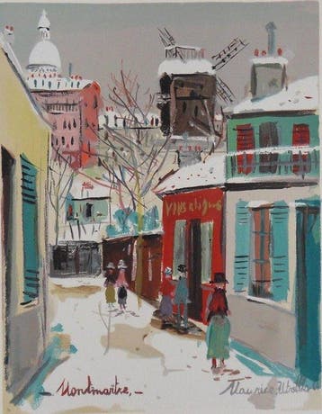 Maurice Utrillo (1883-1955) - Montmartre : le Moulin de la
