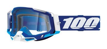 100% Racecraft 2 Crossbril Blauw Clear Lens Nieuw -40%, Motoren, Kleding | Motorkleding, Verzenden, Nieuw met kaartje