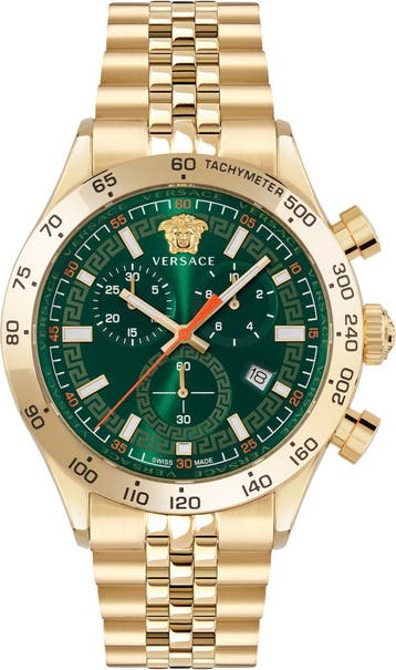 Versace VE2U01225 Hellenyium Chrono horloge 43 mm, Overige merken, Staal, Verzenden, Polshorloge