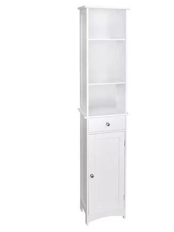 Badkamermeubel 33x23x165 cm – Vrijstaand met Lade en Planken, Verzenden, Nieuw