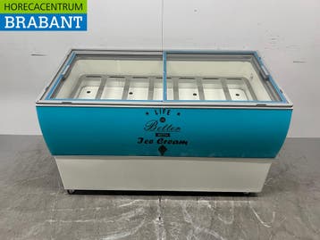 Verrijdbare Combisteel Curacao Schepijsvitrine 10 bakken, Zakelijke goederen, Horeca | Keukenapparatuur, Ophalen of Verzenden