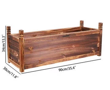 Houten Verhoogde Plantenbak – Tuinbak voor Bloemen en amp, Tuin en Terras, Bloembakken en Plantenbakken, Verzenden, Nieuw