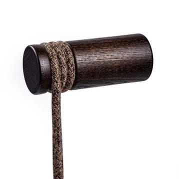 Kabelgeleider Wand Ophanghaak Hout Donker, Nieuw