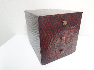 Kamakura-bori - Ladekast - Kamakura-bori houten