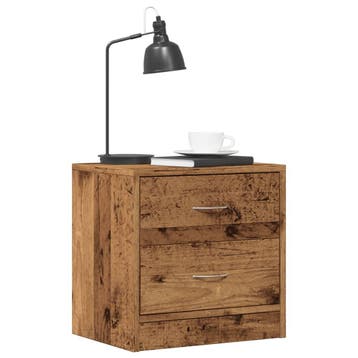 vidaXL Nachtkastjes 2 st 40x30x40 cm bewerkt hout oud, Minder dan 45 cm, Verzenden, Nieuw, Minder dan 55 cm