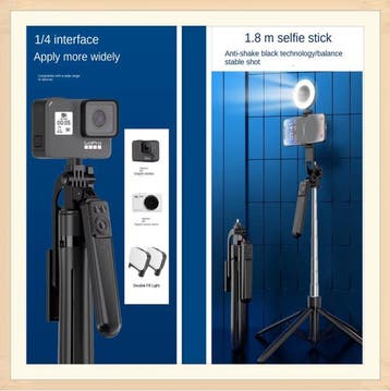 Bluetooth Selfie Stick Statief met Remote en Telefoonhouder, Audio, Tv en Foto, Fotografie | Statieven en Balhoofden, Verzenden