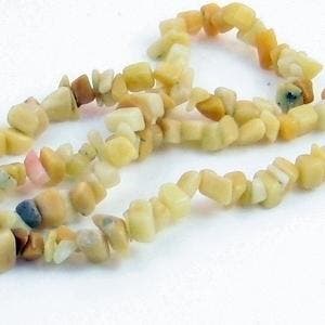 Per streng  Chips gele jade (Edelsteen splitkralen, Kralen), Ophalen of Verzenden, Nieuw, Kraal