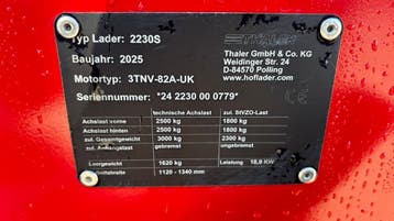 THALER 2230S  | Huur | Koop  | Huurkoop | Speedlease |, Wiellader of Shovel