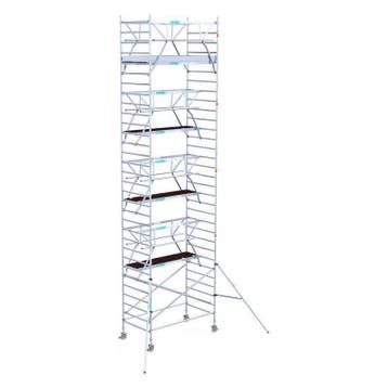 Gevelsteiger 8,2-10,2 m huren Tiel v.a. €65/dag - bezorgd, Ophalen, Gebruikt, Gevelsteiger, 5 meter of hoger