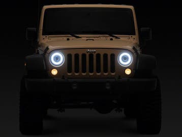 Raxiom 07-08 Jeep Wrangler JK Hi Output LED Headlights/Angel, Ophalen of Verzenden, Nieuw